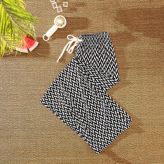 Summer Thin Section High Waist Drape Feeling Thin Dragging Mosquito-proof Pants