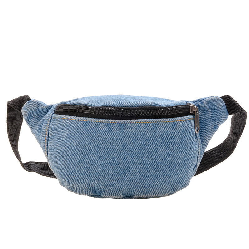 Boys And Girls Fashion Solid Color Sports Fanny Pack