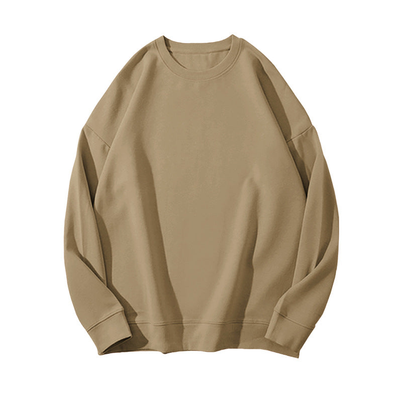 Dame Sweater i Ensfarvet med Pelsdetaljer