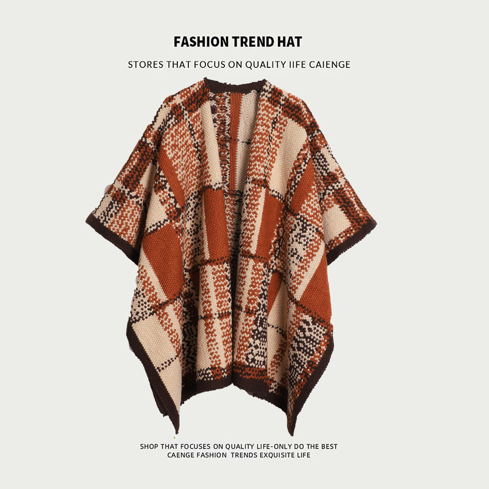 Women's Super Thick Casual Cape Coat