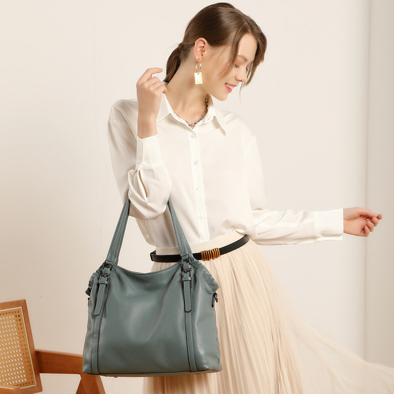 Cowhide New Style Simple Large Capacity Handbag For Women