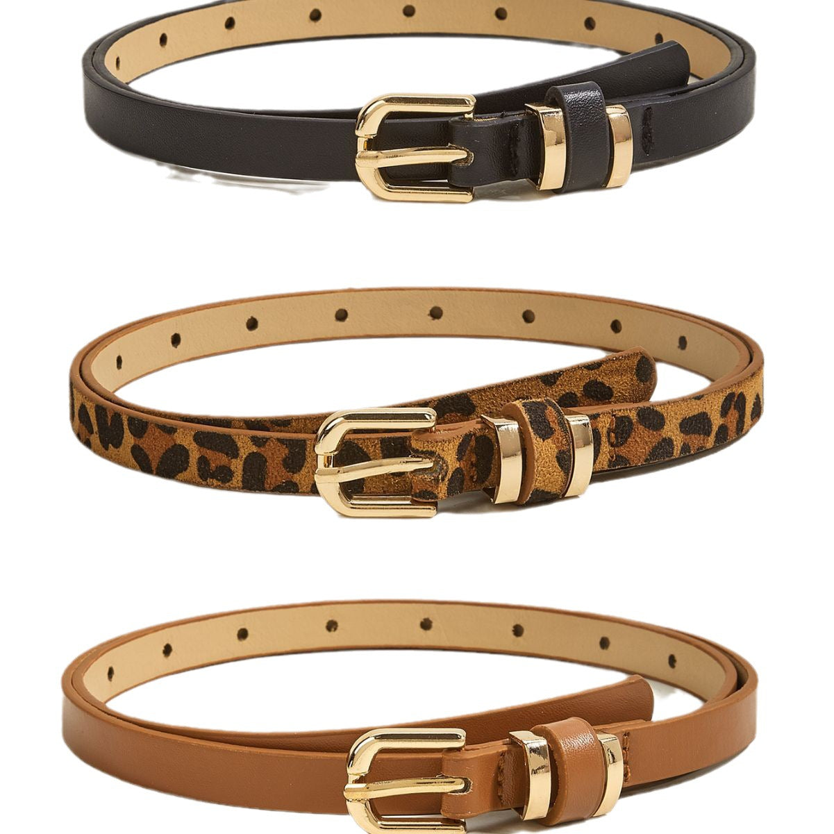 Retro Thin All-match Pin Buckle Small Belt