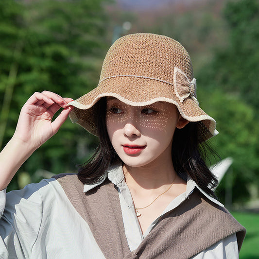 Fashion Sunscreen Sun Hat Ladies Bow