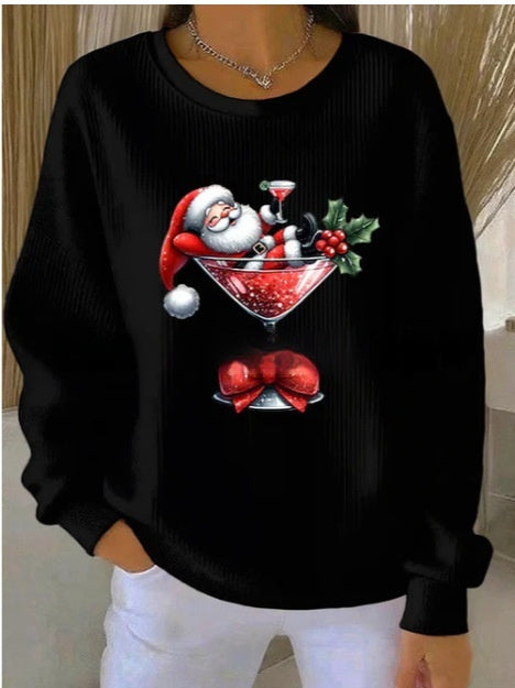 Relaxed-fit Casual Autumnwinter Long-sleeve Crew-neck Sweatshirt