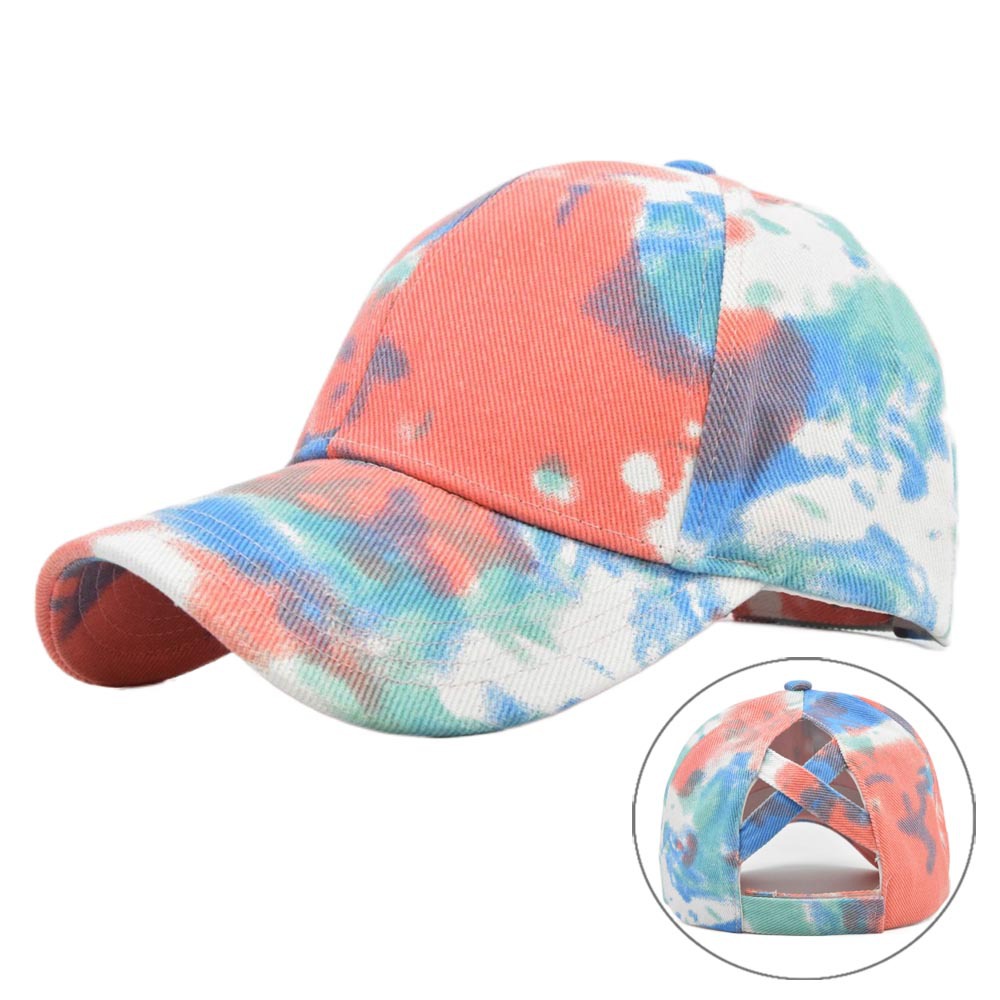 Women's Tie Dye Crossover Baseball Hat