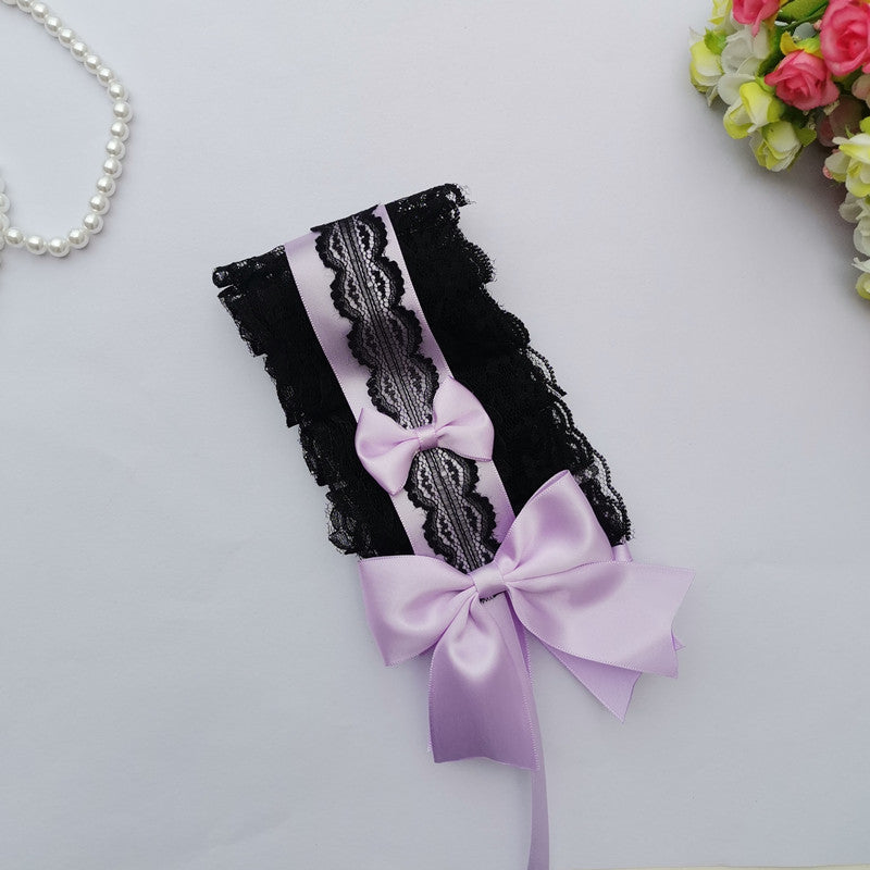 Lolita Headband Headwear Handmade Lace Bow