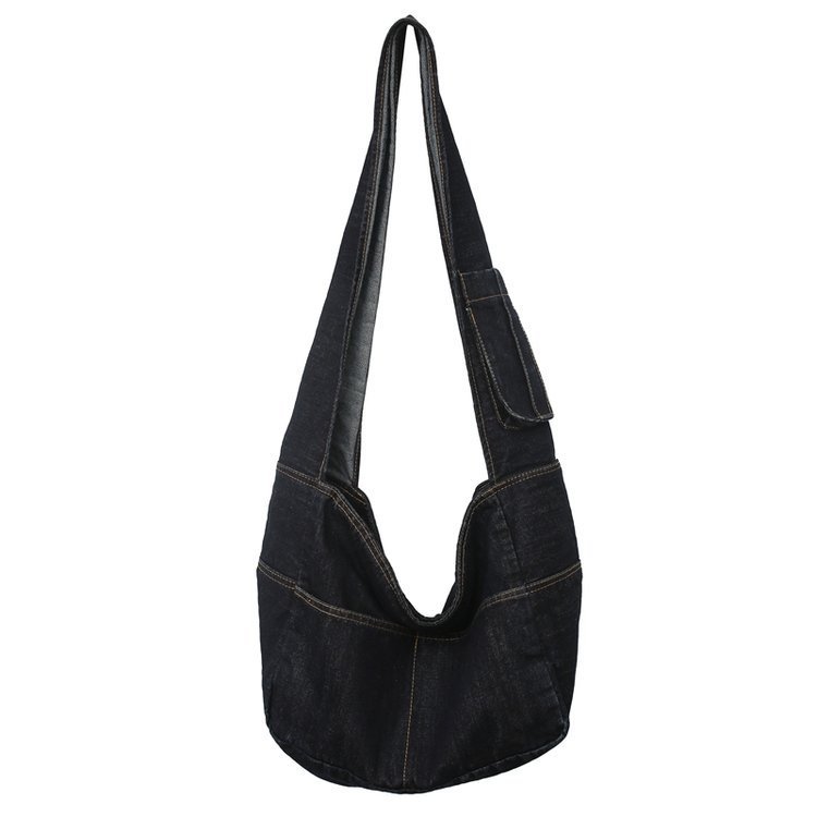 Denim Canvas Bag Women's Shoulder Large-capacity Backpack