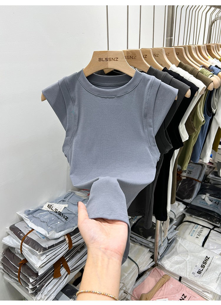 Niche Sleeveless Stitching Vest Top