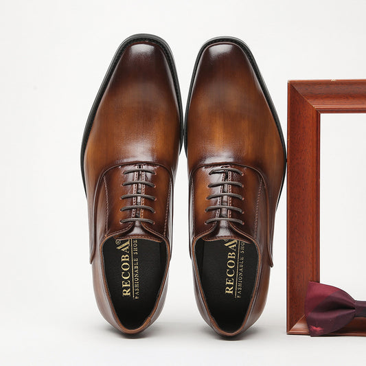 Men's Gentleman Youth Wedding Simple Single Shoes
