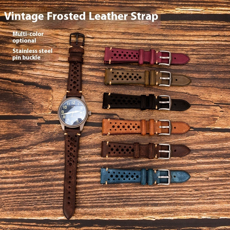 Watch First Layer Cow Leather Watch Strap Retro Comfort 20mm