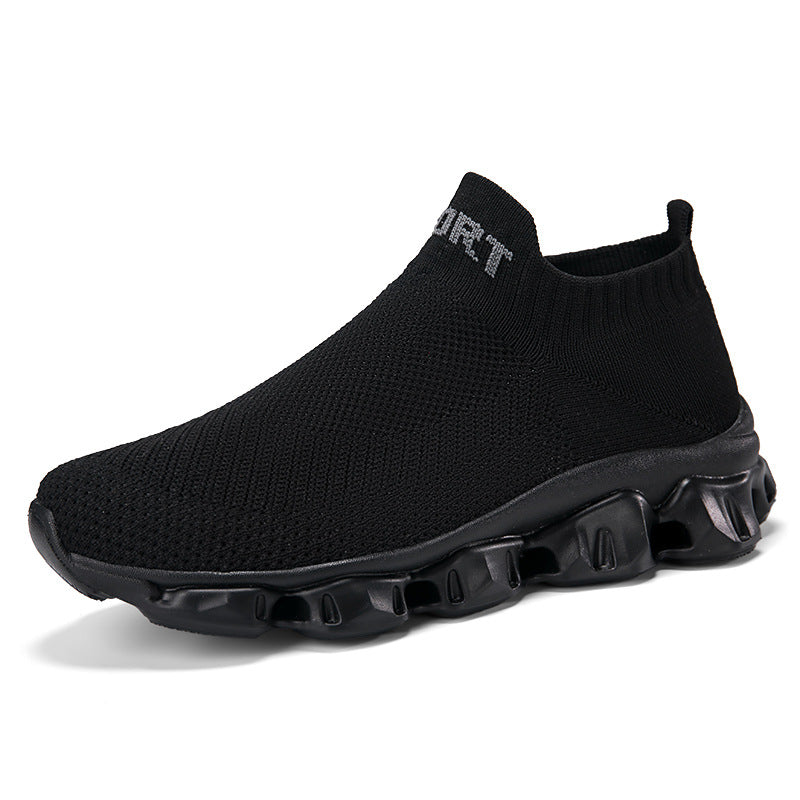 Fly-knit Socks Shoes Soft Bottom Slip On Lovers Shoes