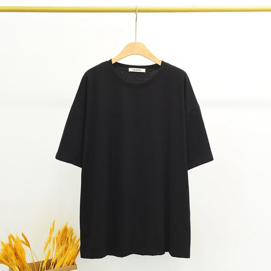 Modal Thin Ladies Loose Solid Color Casual Top