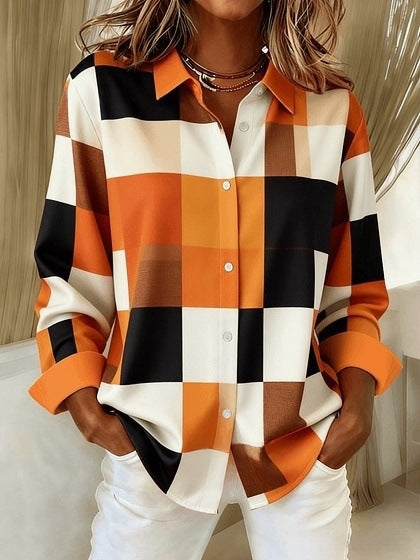 Summer Mysterious Totem Print Long Sleeve Shirt Women's Top