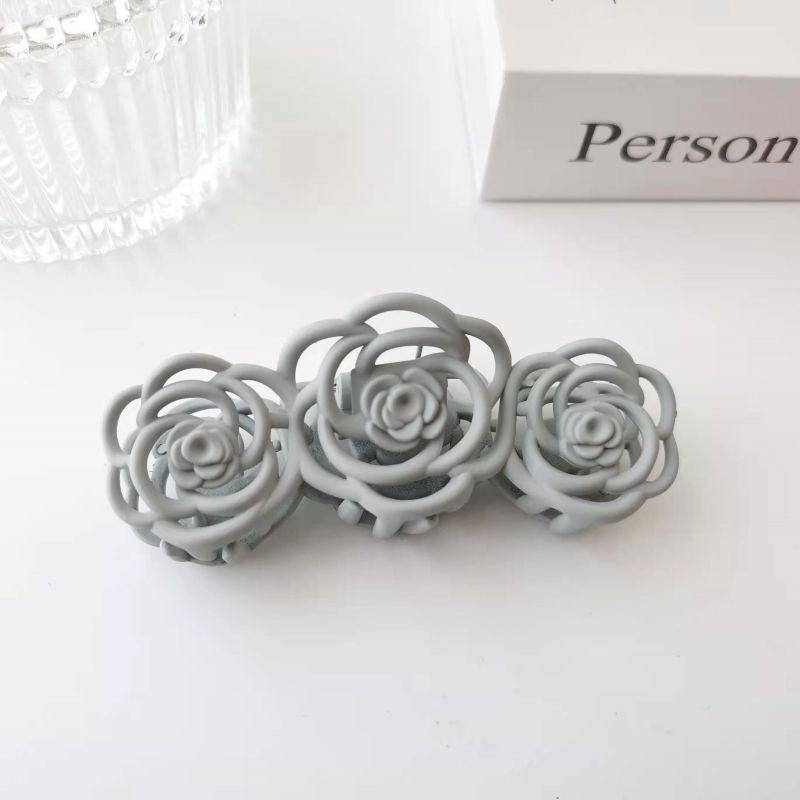 New Small Fragrant Wind Camellia Temperament Back Of The Head To Grab The Clip