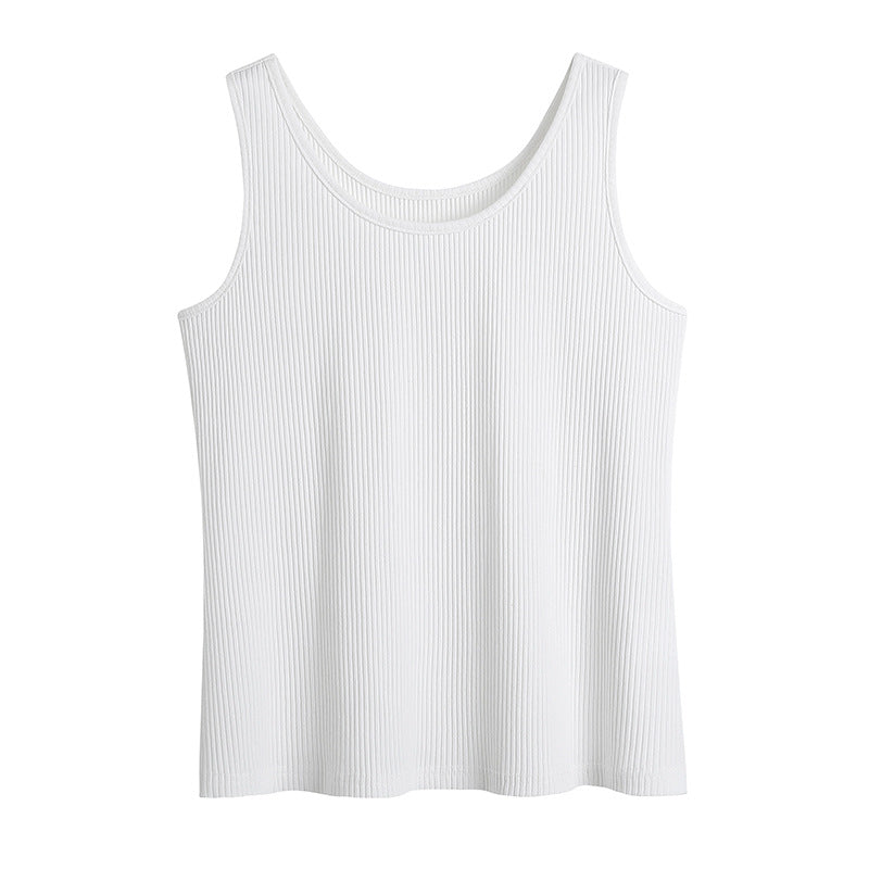 Multicolor Basic Drainage Knitted Bottoming Vest