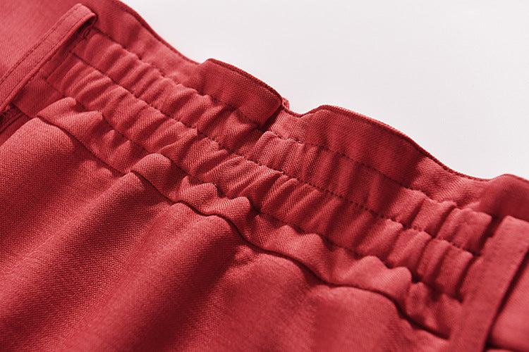 Roman Holiday Retro Temperament A- Line Umbrella Skirt Mid-length