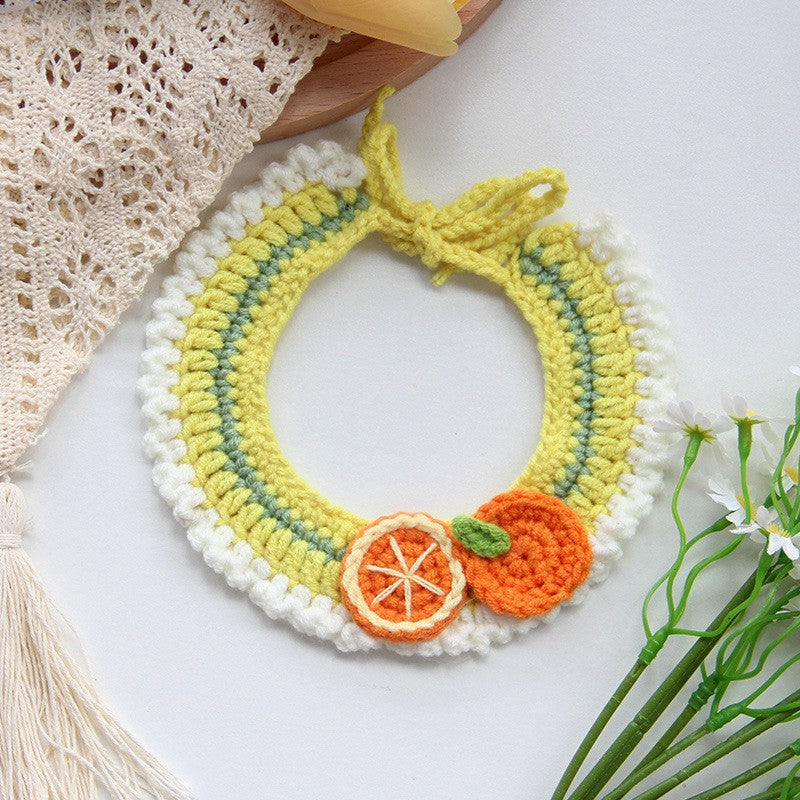 Small Dog Photo Decoration Handmade Scarf