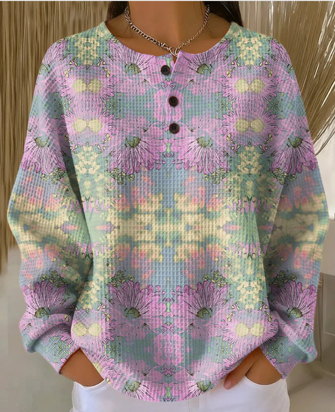 Dame Retro Afslappet Sweatshirt