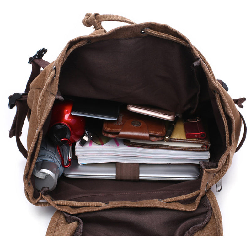New Casual Street Versatile Canvas Backpack