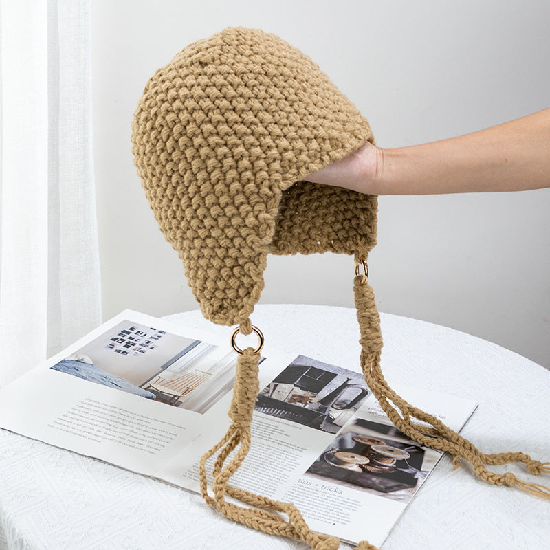 Ear Protecting Wool Hat, Sweet And Lovely