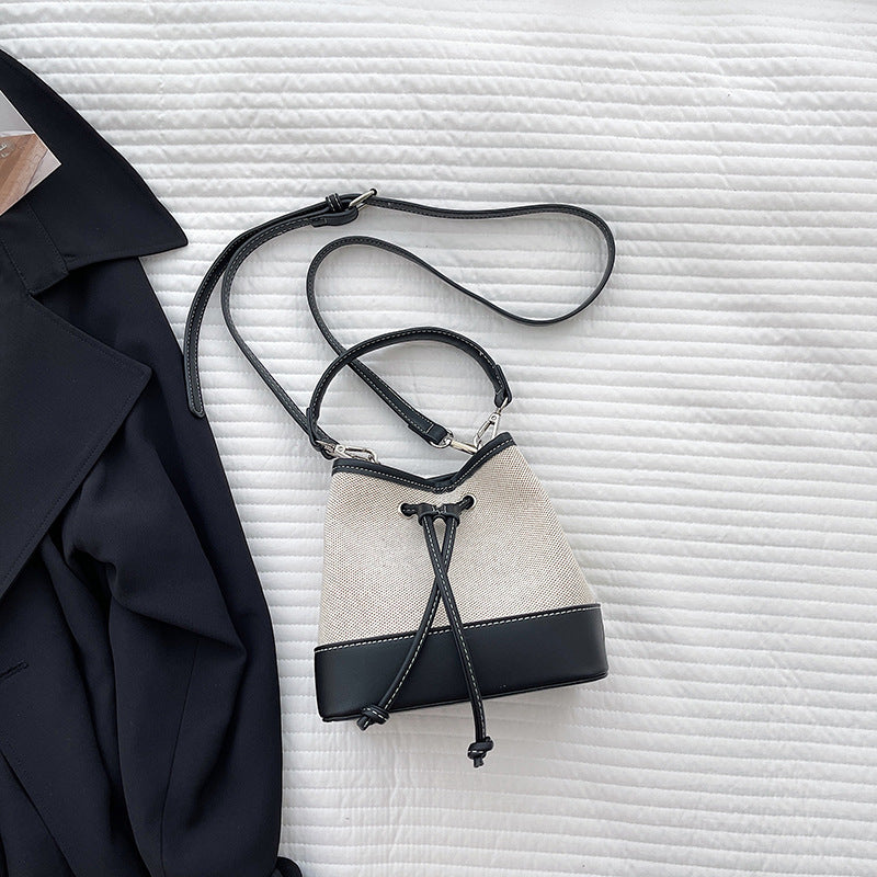Hand-held One-shoulder Patchwork Trendy Small Cross-body Bag