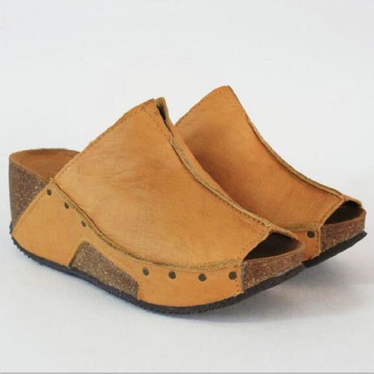 Foreign Trade New Style Fish Mouth Thick-soled Women's Shoes Large Size Sandals And Slippers