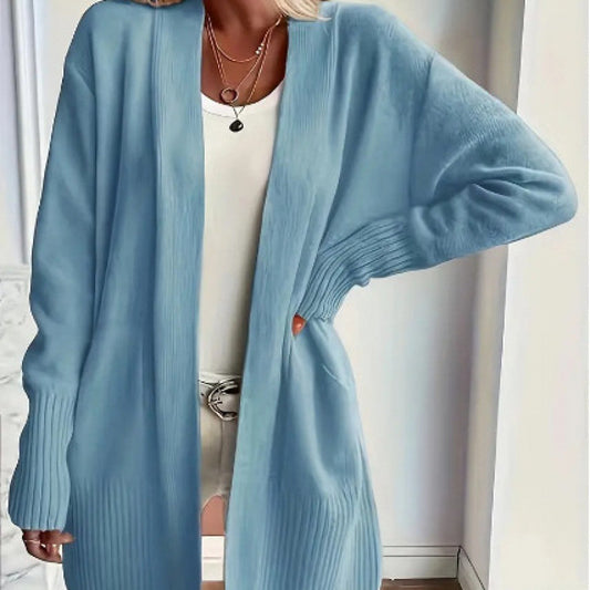 Casual Simple Elegant Shawl Sweater With Pockets
