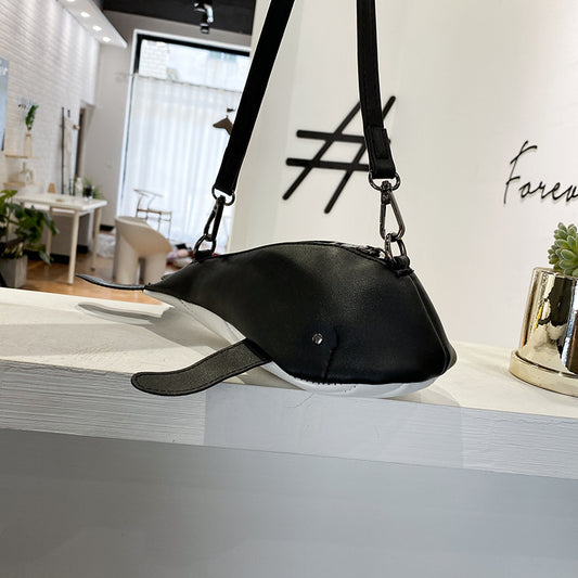 Fashion Creative Cute Stereo Whale Shoulder Bag