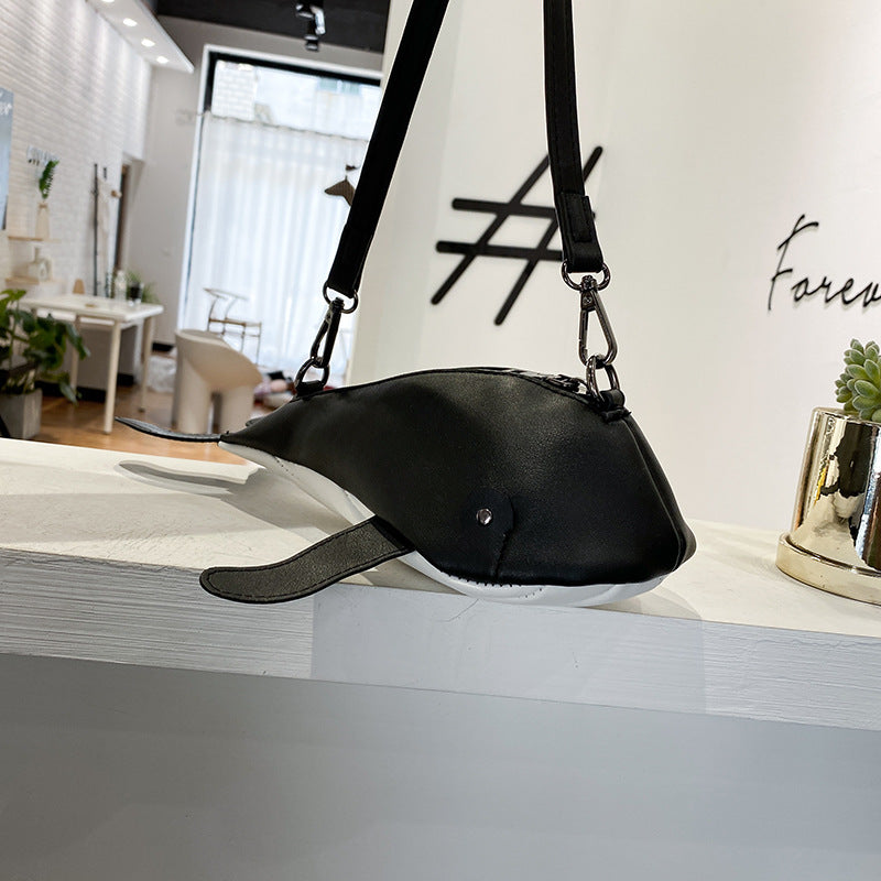 Fashion Creative Cute Stereo Whale Shoulder Bag