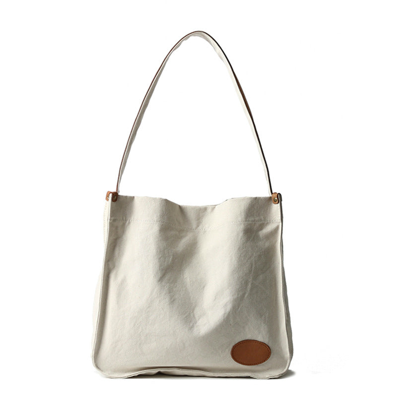 Soft Handle Vintage Magnetic Buckle Durable Canvas Bag