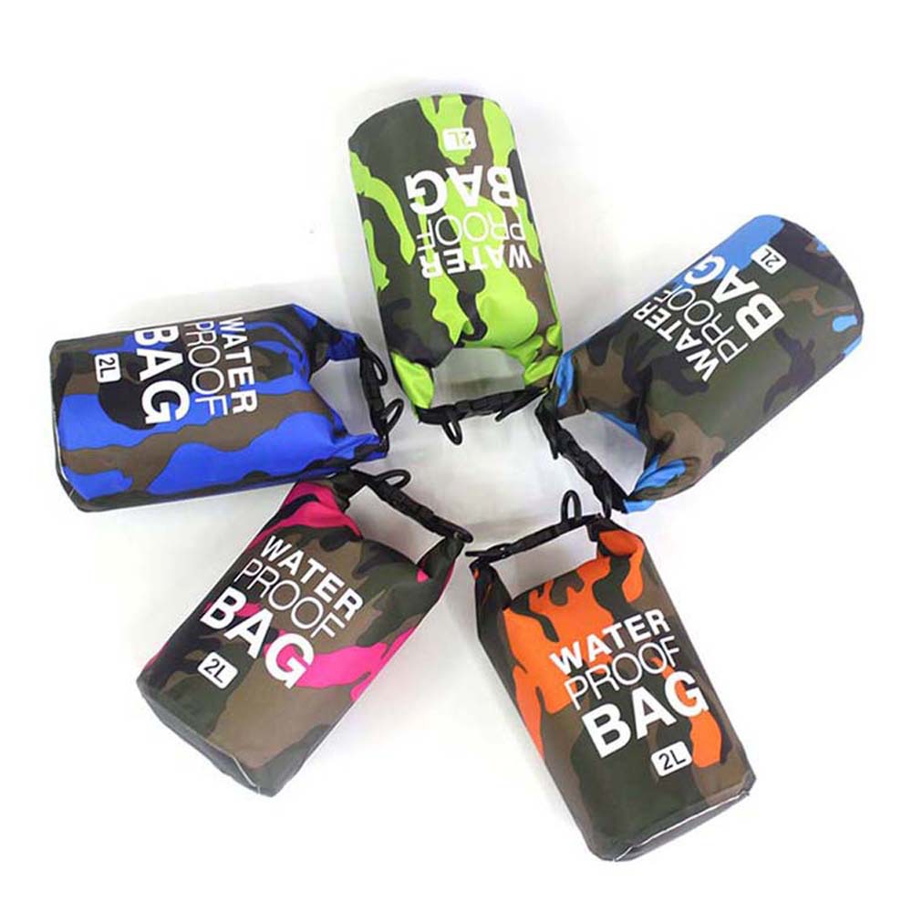 Camouflage Polyester Fortykket PVC Enkelt Skuldertaske Bærbar Udendørs Letvægts Vandtæt Taske