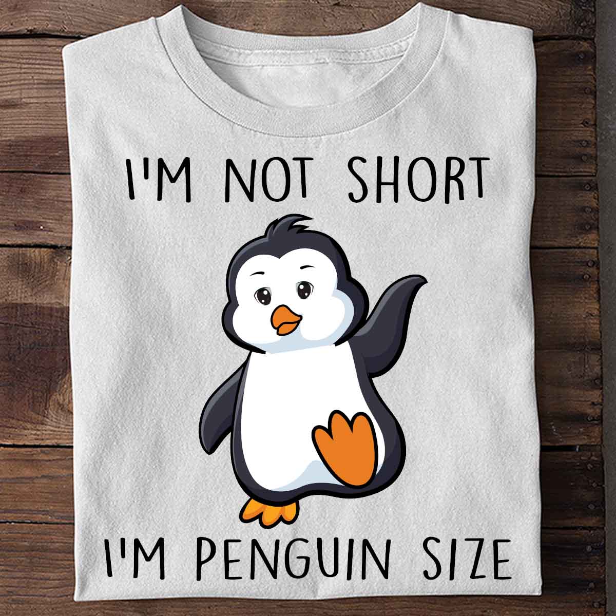 Penguin Print Short Shirt Team Uniform European And American Fabrics