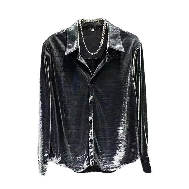 Men's Creative Loose Gradient Zipper Jacket
