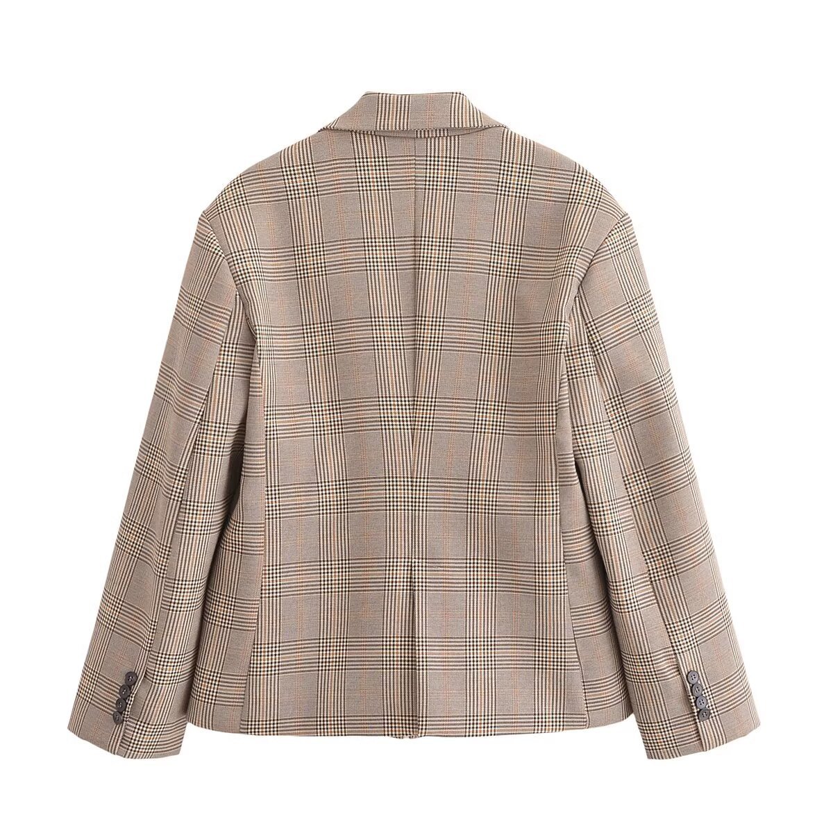 Autumn And Winter New Fashion Plaid Blazer Skirt Outfit