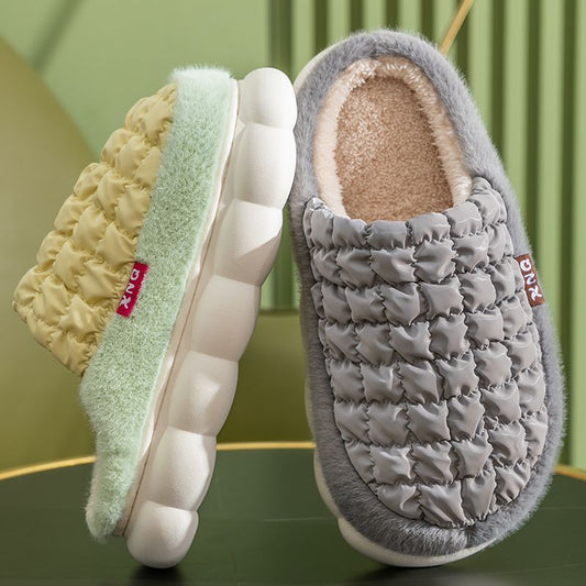 Student Dormitory Men's Thick Sole Fleece Bread Shoes