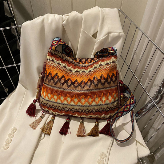 Retro Crossbodytaske Dame Mode Enkel Skuldertaske