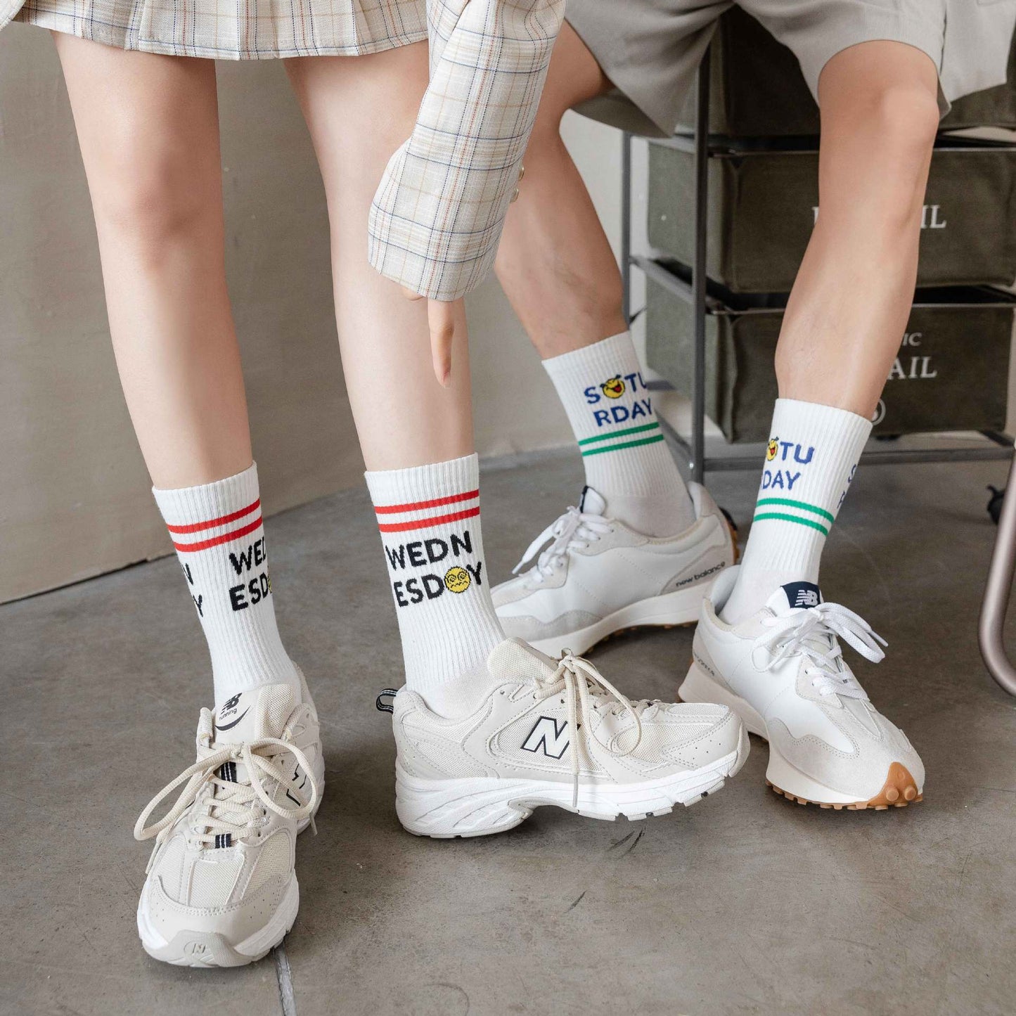 Ins Tide College Style Long Tube Sports Socks Outer Wear
