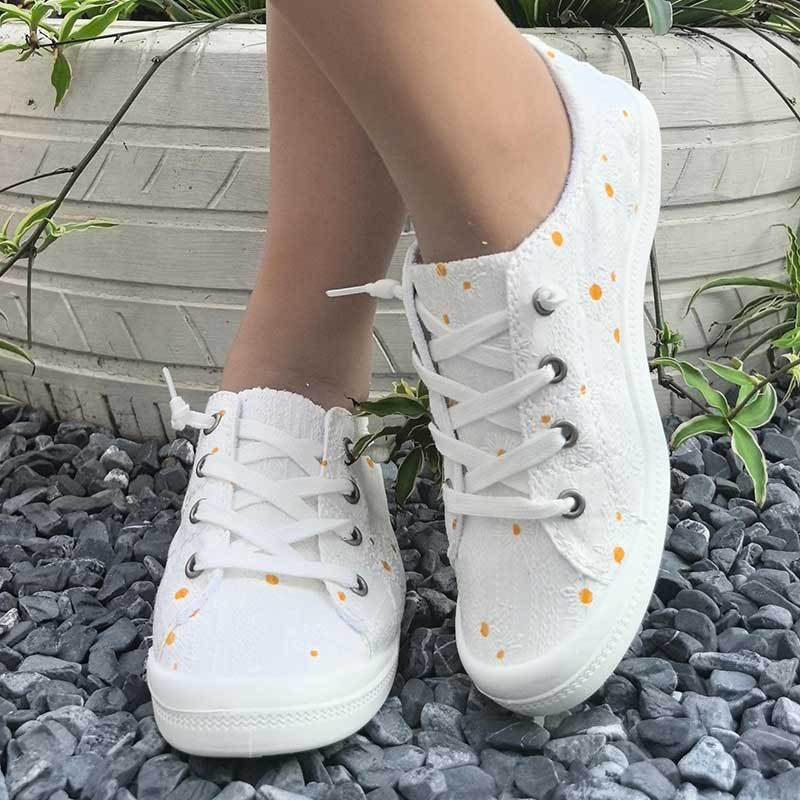 Plastic Lightweight Casual Womens Canvas Shoes