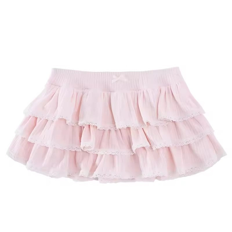 Personality Lace A- Line Cake Dress Women