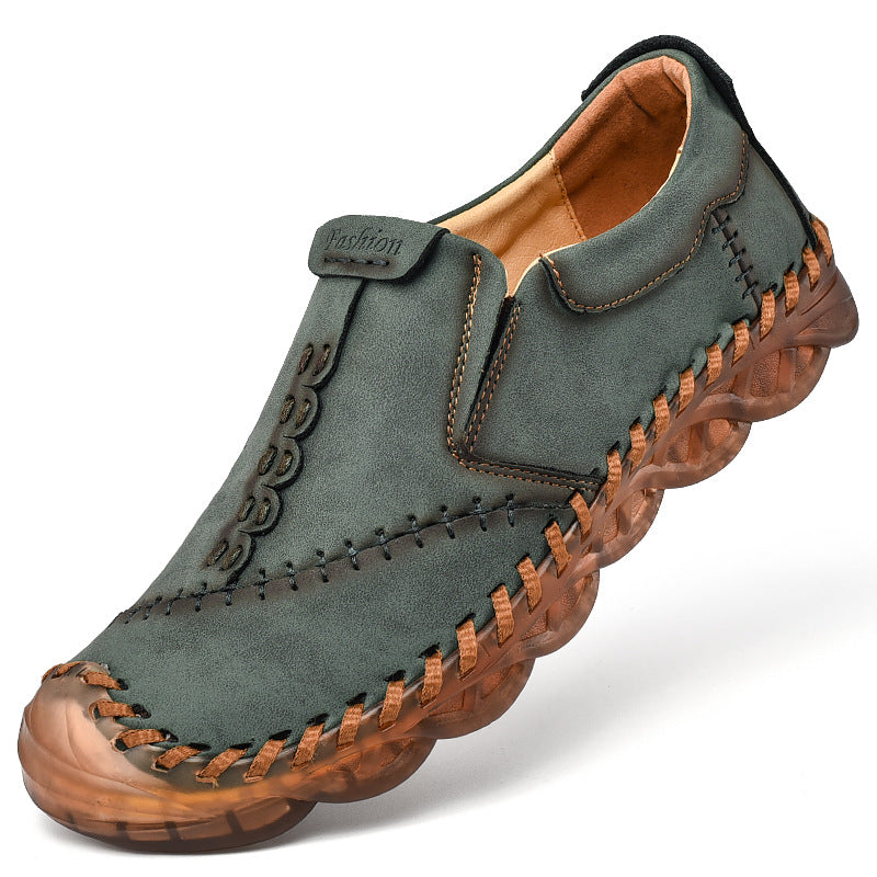 Men's Handmade Casual Breathable Leather Shoes