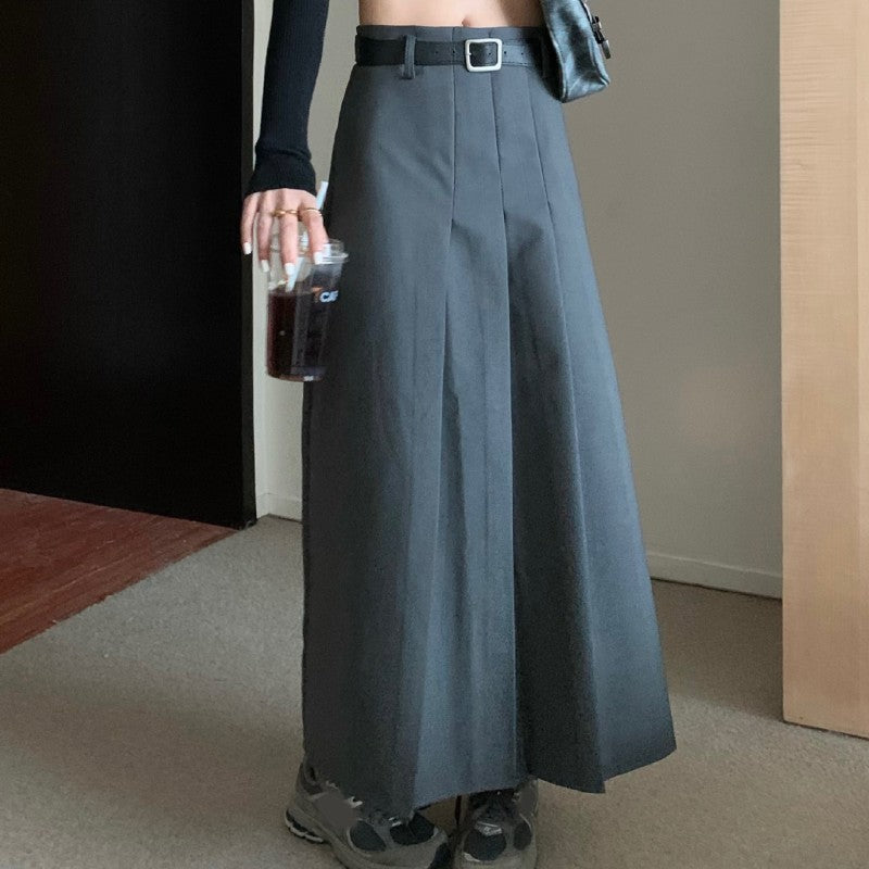High Waist Pleated Women's Skirt Autumn New