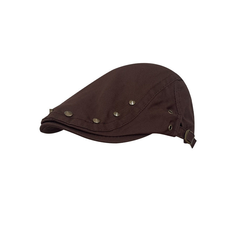 Retro Rivet Advance Hats Women's Spring And Summer Thin