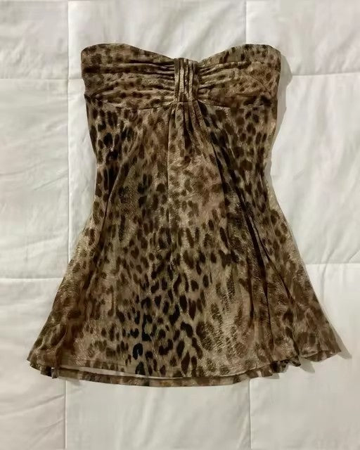 Bow Lace Trim Printed Sleeveless Tank Top