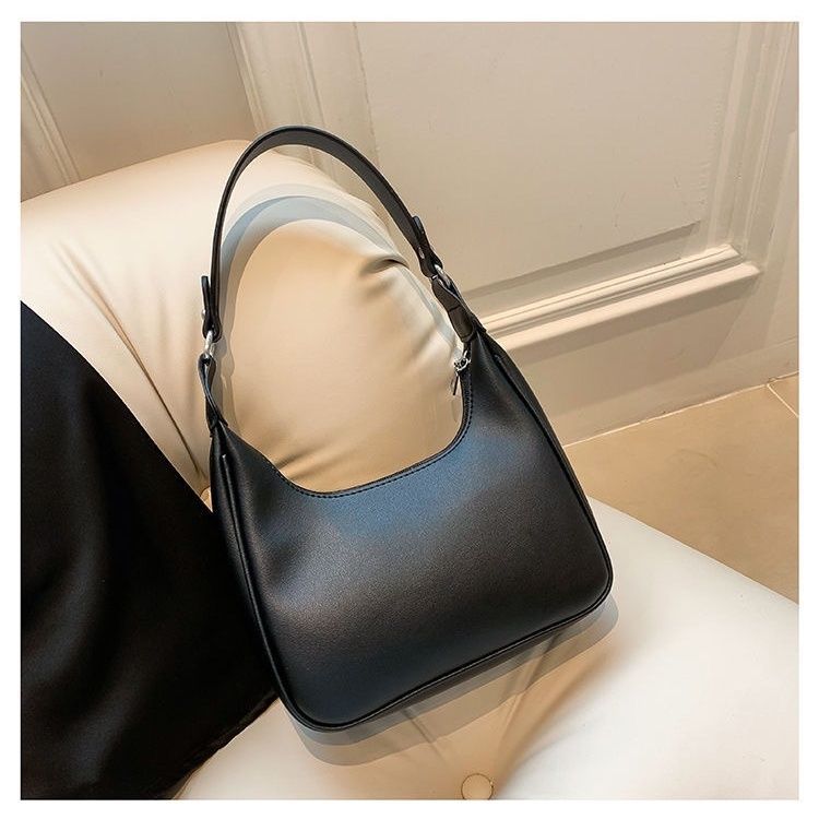 French Handheld All-match White Bag