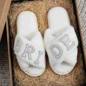 Cross Belt Woolen Slipper Winter Indoor Warm