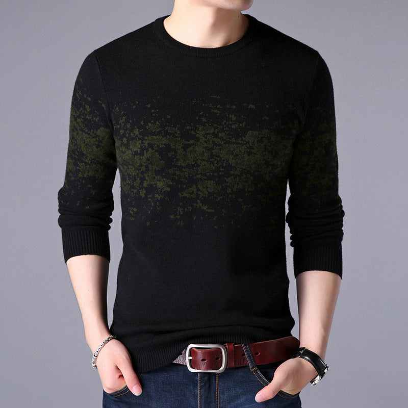 Rundhalset Jacquard Cardigan til Mænd – Casual
