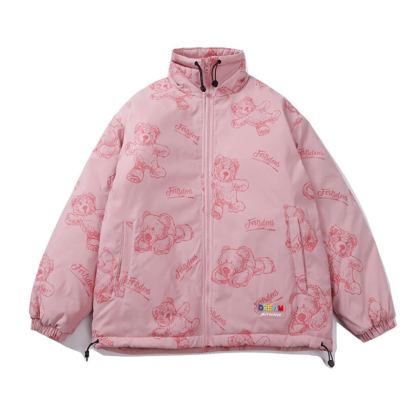 Men And Women Couple's Vintage Work Jacket Cotton Coat