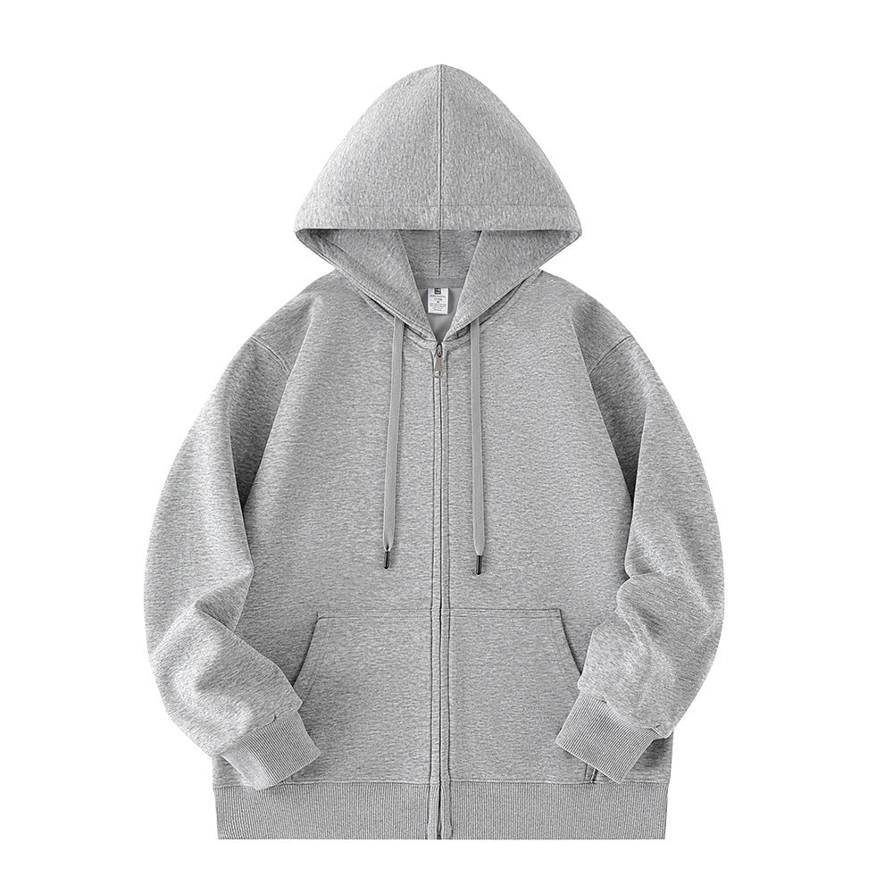 Hooded Gray Sweater For Women Casual Cardigan Coat