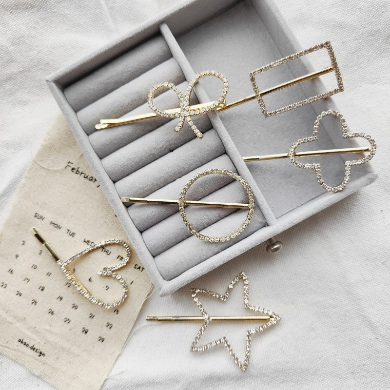 South Korea Rhinestone Butterfly Barrettes Temperament Fringe Bobby Pin