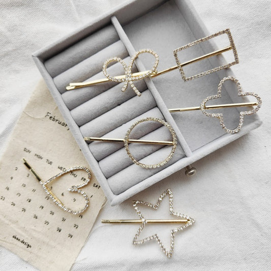 South Korea Rhinestone Butterfly Barrettes Temperament Fringe Bobby Pin